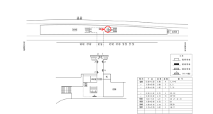 近鉄／東生駒駅／／№1駅看板・駅広告、位置図