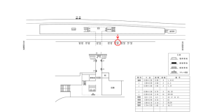 近鉄／東生駒駅／／№040駅看板・駅広告、位置図