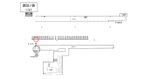 南海／諏訪ノ森駅／／№2703駅看板・駅広告、位置図