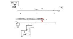 南海／諏訪ノ森駅／／№2729駅看板・駅広告、位置図