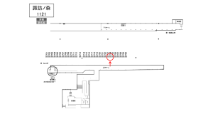 南海／諏訪ノ森駅／／№2724駅看板・駅広告、位置図