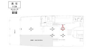 南海／高石駅／／№4209駅看板・駅広告、位置図