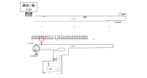 南海／諏訪ノ森駅／／№2706駅看板・駅広告、位置図