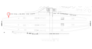 近鉄／大和西大寺駅／／№5駅看板・駅広告、位置図