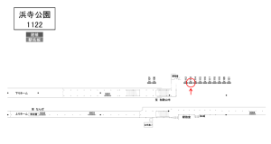 南海／浜寺公園駅／／№2113駅看板・駅広告、位置図