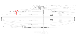 近鉄／大和西大寺駅／／№10駅看板・駅広告、位置図