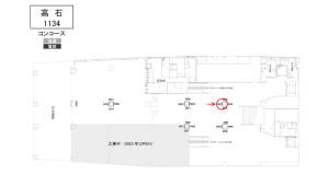 南海／高石駅／／№5205駅看板・駅広告、位置図