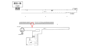 南海／諏訪ノ森駅／／№2712駅看板・駅広告、位置図