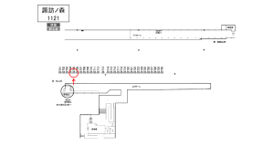 南海／諏訪ノ森駅／／№2705駅看板・駅広告、位置図