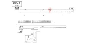 南海／諏訪ノ森駅／／№5001駅看板・駅広告、位置図