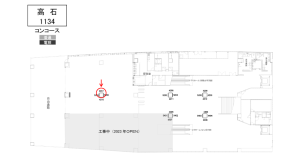 南海／高石駅／／№4207駅看板・駅広告、位置図