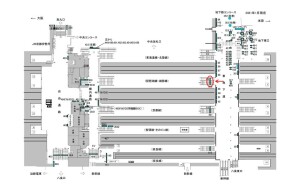 JR　京都駅／／№500、位置図