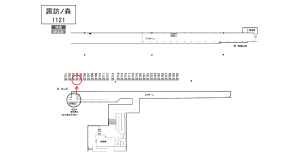 南海／諏訪ノ森駅／／№2704駅看板・駅広告、位置図