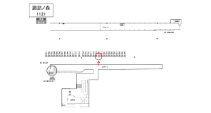 南海／諏訪ノ森駅／／№2720駅看板・駅広告、位置図