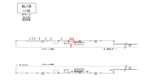 南海／松ノ浜駅／／№4108駅看板・駅広告、位置図