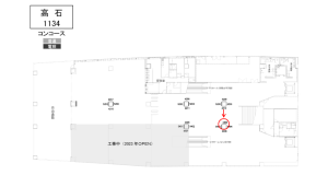 南海／高石駅／／№4406駅看板・駅広告、位置図