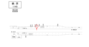 南海／鶴原駅／／№4104駅看板・駅広告、位置図