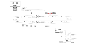 南海／貝塚駅／／№2106駅看板・駅広告、位置図