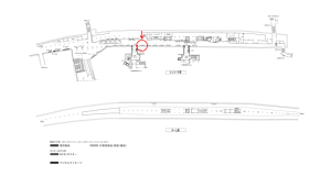 京阪　北浜駅／№3-200№200駅看板・駅広告、位置図