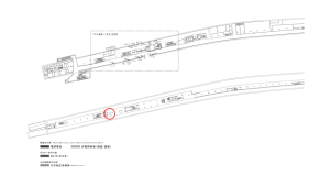 京阪　中之島駅／№3-200№200駅看板・駅広告、位置図