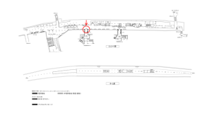 京阪　北浜駅／№3-191№191駅看板・駅広告、位置図