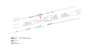 京阪　中之島駅／№3-120№120駅看板・駅広告、位置図