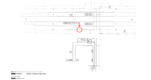 京阪　森小路駅／№4-260№260駅看板・駅広告、位置図