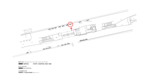 京阪　中之島駅／№3-130№130駅看板・駅広告、位置図