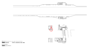 京阪　千林駅／№3-190№190駅看板・駅広告、位置図