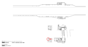 京阪　千林駅／№4-170№170駅看板・駅広告、位置図