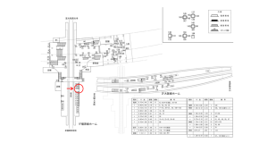 近鉄／大和八木駅／／№169駅看板・駅広告、位置図