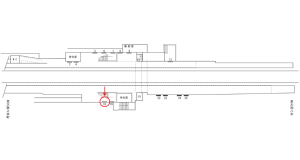 近鉄／真菅駅／／№18駅看板・駅広告、位置図