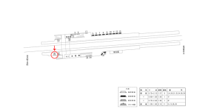 近鉄／耳成駅／／№20駅看板・駅広告、位置図