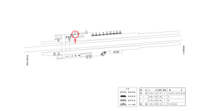 近鉄／耳成駅／／№3駅看板・駅広告、位置図