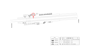 近鉄／耳成駅／／№4駅看板・駅広告、位置図