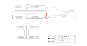 近鉄／新ノ口駅／／№14駅看板・駅広告、位置図