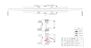 近鉄／筒井駅／／№33駅看板・駅広告、位置図