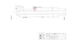 近鉄／石見駅／／№10駅看板・駅広告、位置図