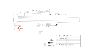 近鉄／田原本駅／／№41駅看板・駅広告、位置図