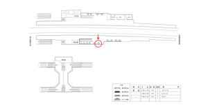 近鉄／新ノ口駅／／№12駅看板・駅広告、位置図