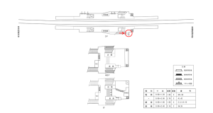 近鉄／筒井駅／／№30駅看板・駅広告、位置図