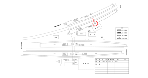 近鉄／平端駅／／№25駅看板・駅広告、位置図