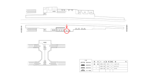 近鉄／新ノ口駅／／№11駅看板・駅広告、位置図