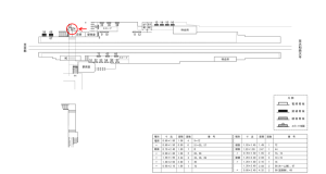 近鉄／小倉駅／／№74駅看板・駅広告、位置図