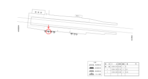 近鉄／箸尾駅／／№8駅看板・駅広告、位置図