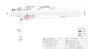 近鉄／小倉駅／／№52駅看板・駅広告、位置図