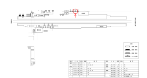 近鉄／小倉駅／／№15駅看板・駅広告、位置図