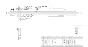 近鉄／小倉駅／／№11駅看板・駅広告、位置図