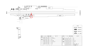 近鉄／小倉駅／／№57駅看板・駅広告、位置図