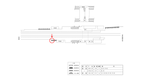 近鉄／富野荘駅／／№28駅看板・駅広告、位置図